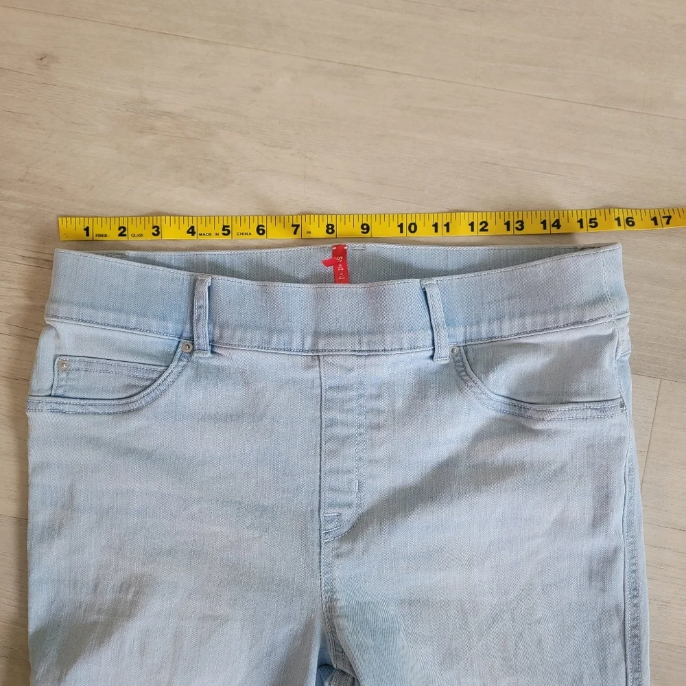 SPANX Blue Flare Wide Leg Jeans Classic Denim - Picture 10 of 13